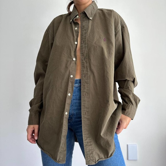 Ralph Lauren Tops - Vintage Ralph Lauren Cotton Button Down Shirt